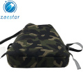 Camouflage 600D Polyester Drawstring Backpack with Pocket Sport Gym Shopping Daily String Bag